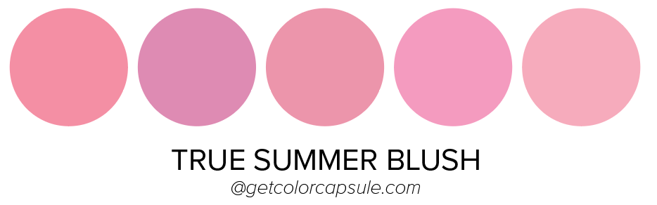 True Summer Blush Colors